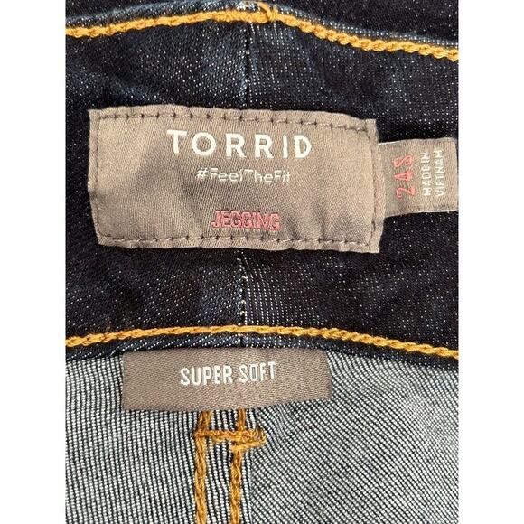 Torrid Jeans Size 24S Super Soft High-Rise Dark Wash Stretch Denim Jeggings - Picture 5 of 12
